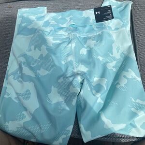 Under Armour Women's Mint Green Camo Compression Leggings Size M Activewear